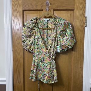 **DONATED** Topshop Floral Blouse